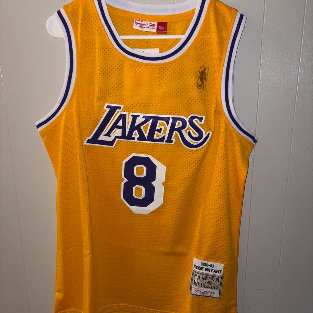 Kobe Bryant Yellow Los Angeles Lakers Jersey
